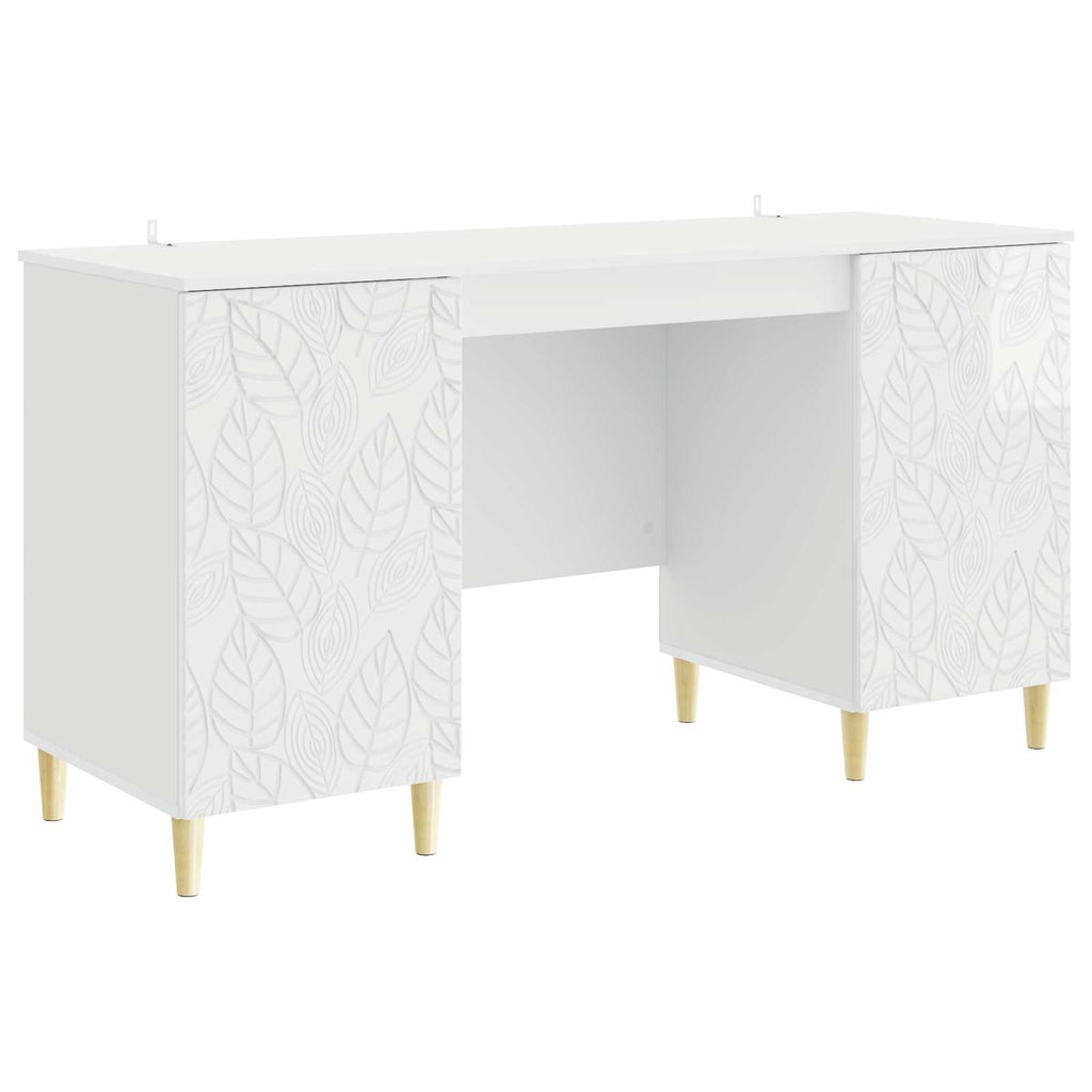 Stalas Itin blizgi balta Apdirbta mediena 142,5 x 50 x 75 cm