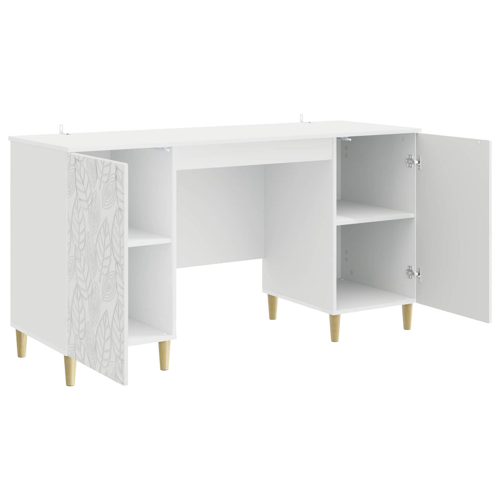 Stalas Itin blizgi balta Apdirbta mediena 142,5 x 50 x 75 cm