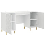 Stalas Itin blizgi balta Apdirbta mediena 142,5 x 50 x 75 cm