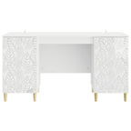 Stalas Itin blizgi balta Apdirbta mediena 142,5 x 50 x 75 cm
