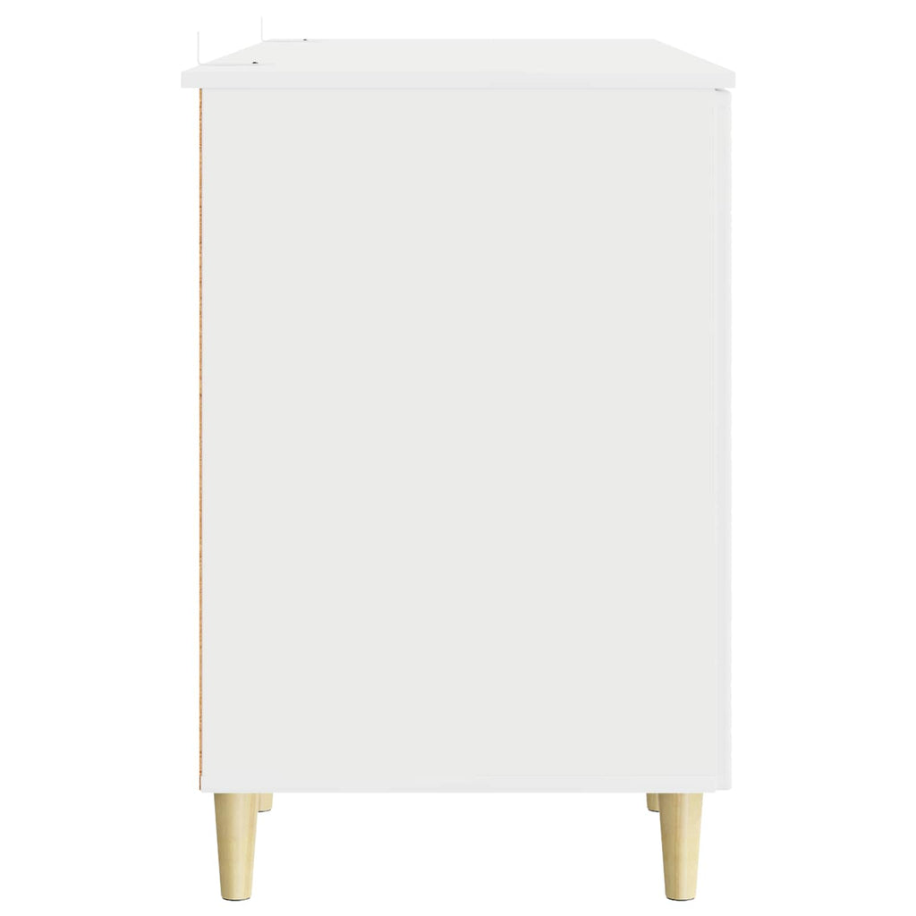 Stalas Itin blizgi balta Apdirbta mediena 142,5 x 50 x 75 cm
