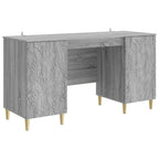 Stalas Pilka Sonoma Apdirbta mediena 142,5 x 50 x 75 cm
