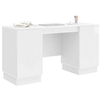 Stalas Itin blizgi balta 142,5 x 50 x 75 cm Apdirbta mediena