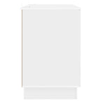 Stalas Itin blizgi balta 142,5 x 50 x 75 cm Apdirbta mediena