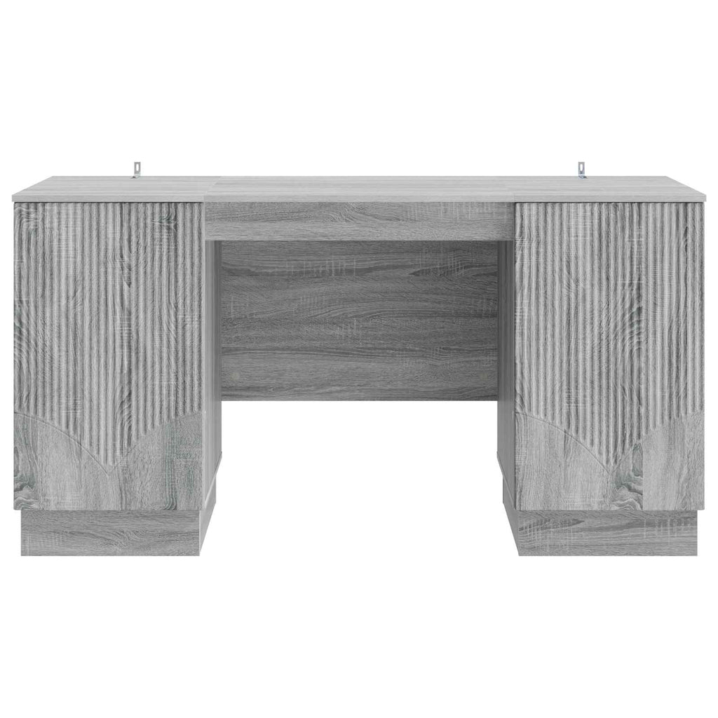 Stalas Pilka sonoma ąžuolo 142,5 x 50 x 75 cm Apdirbta mediena