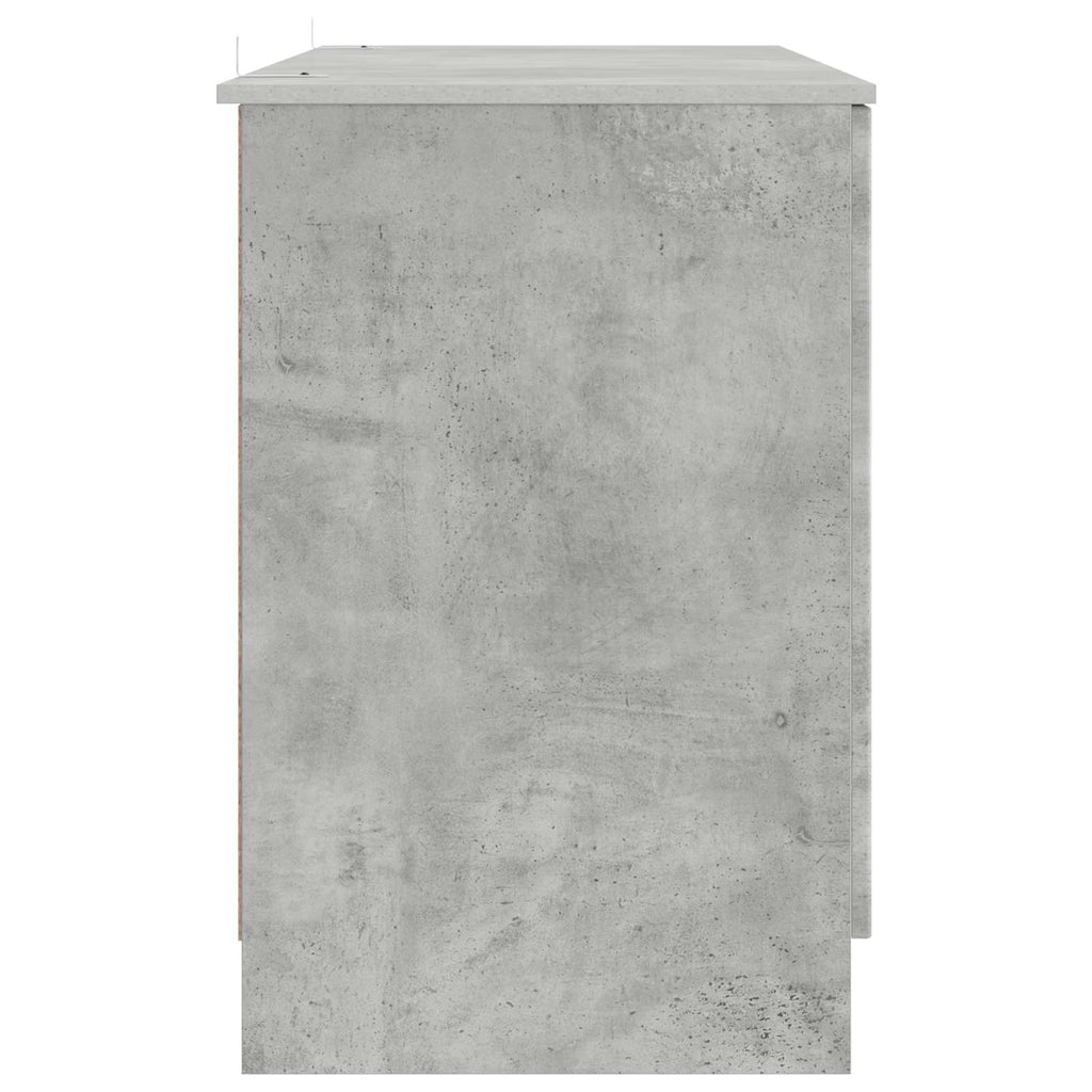 Stalas Betono pilka 142,5 x 50 x 75 cm Apdirbta mediena