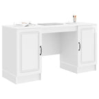 Stalas Itin blizgi balta 142,5 x 50 x 75 cm Apdirbta mediena