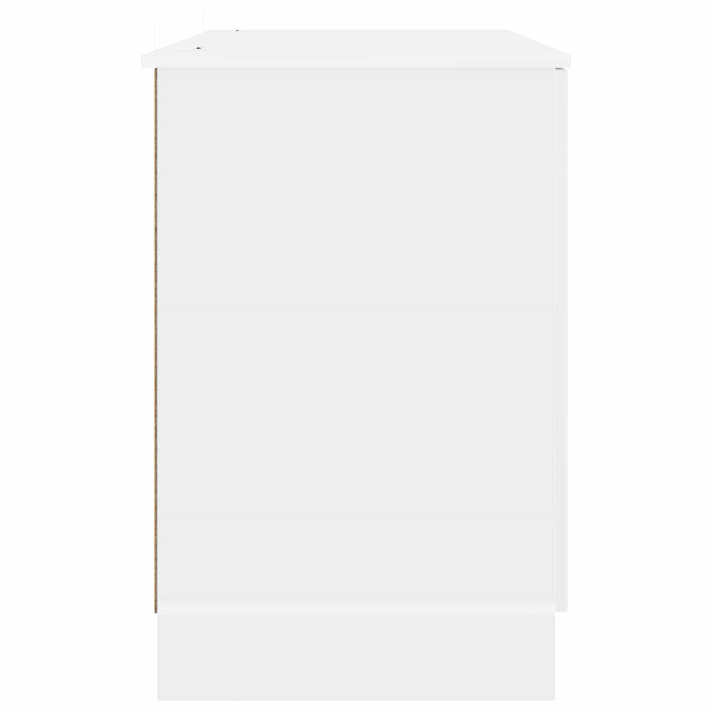 Stalas Itin blizgi balta 142,5 x 50 x 75 cm Apdirbta mediena