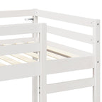 Palėpės lovos rėmas Balta 75 x 190 cm Kietos pušies mediena