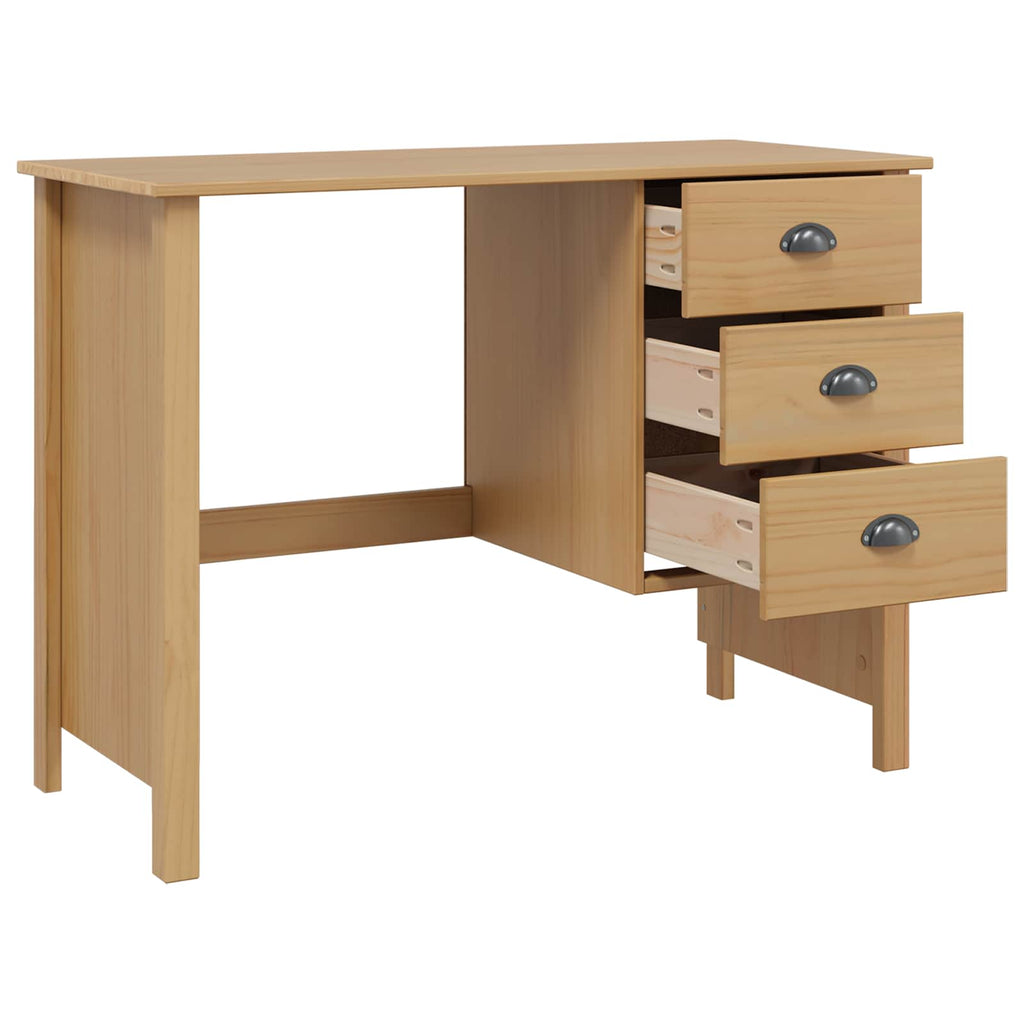 Stalas su stalčiais HILL Medus ruda 100 x 45 x 74 cm