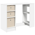 Stalas Balta Apdirbta mediena 100 x 40 x 75 cm