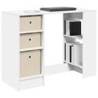 Stalas Balta Apdirbta mediena 100 x 40 x 75 cm