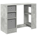 Stalas Betono pilka Apdirbta mediena 100 x 40 x 75 cm