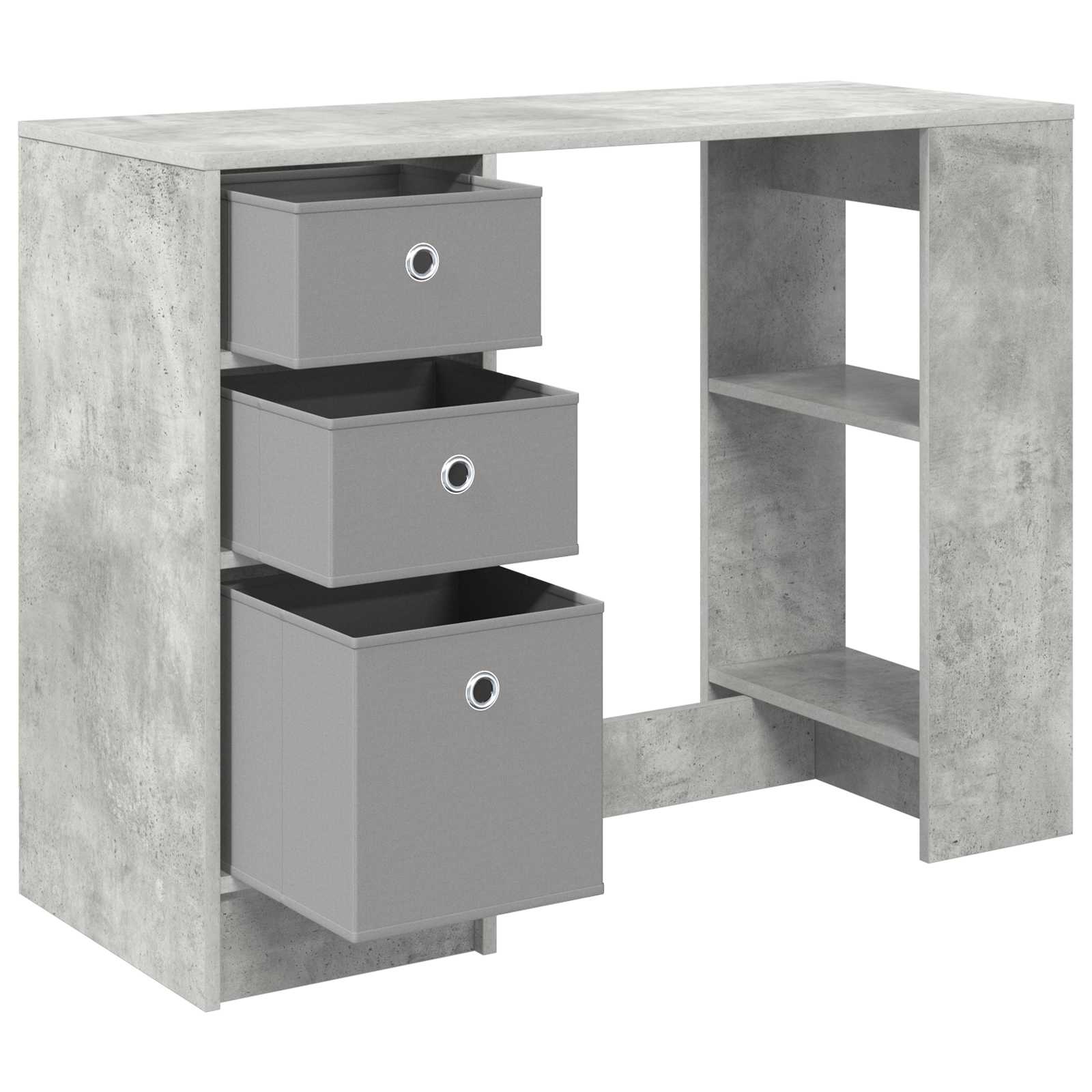 Stalas Betono pilka Apdirbta mediena 100 x 40 x 75 cm