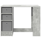Stalas Betono pilka Apdirbta mediena 100 x 40 x 75 cm