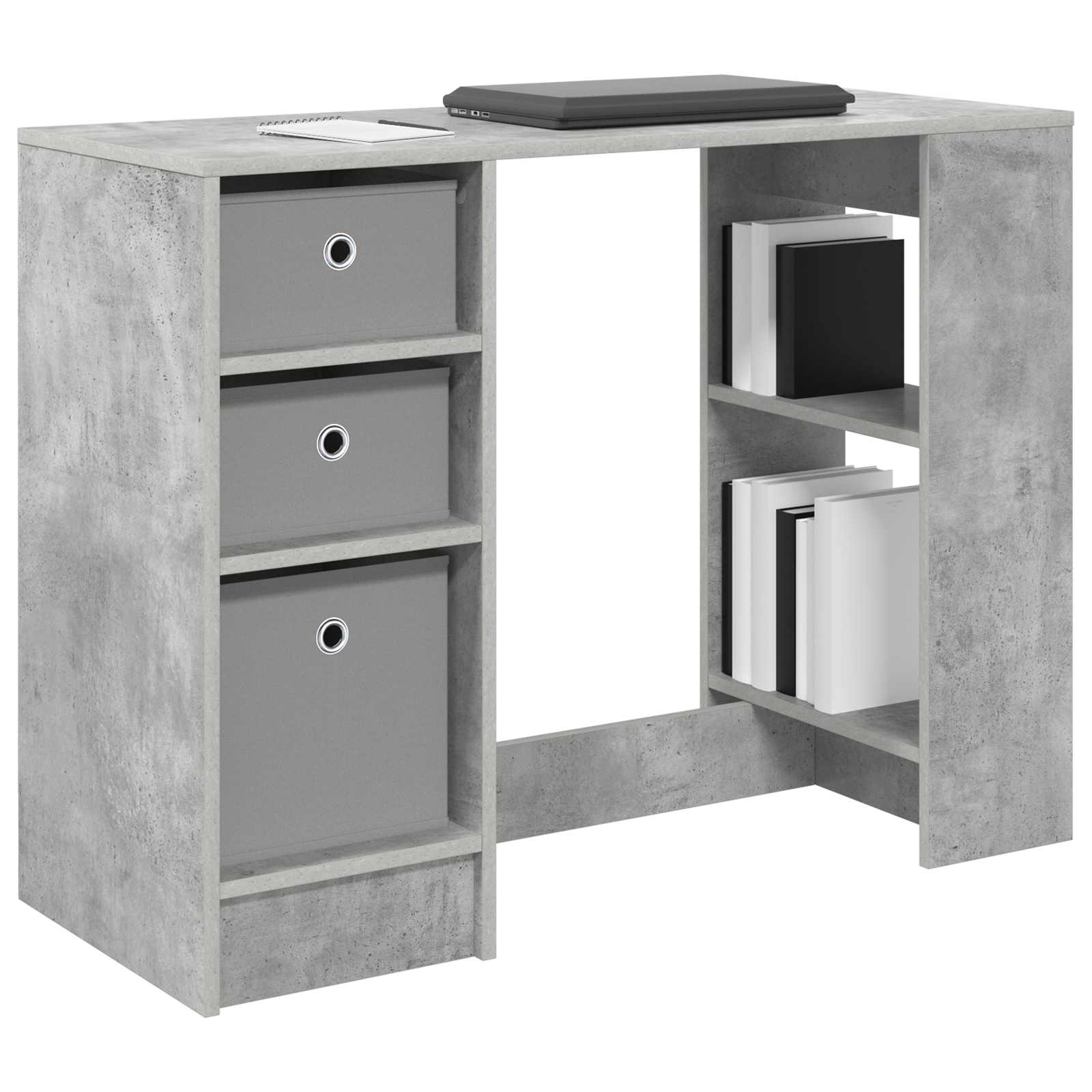 Stalas Betono pilka Apdirbta mediena 100 x 40 x 75 cm