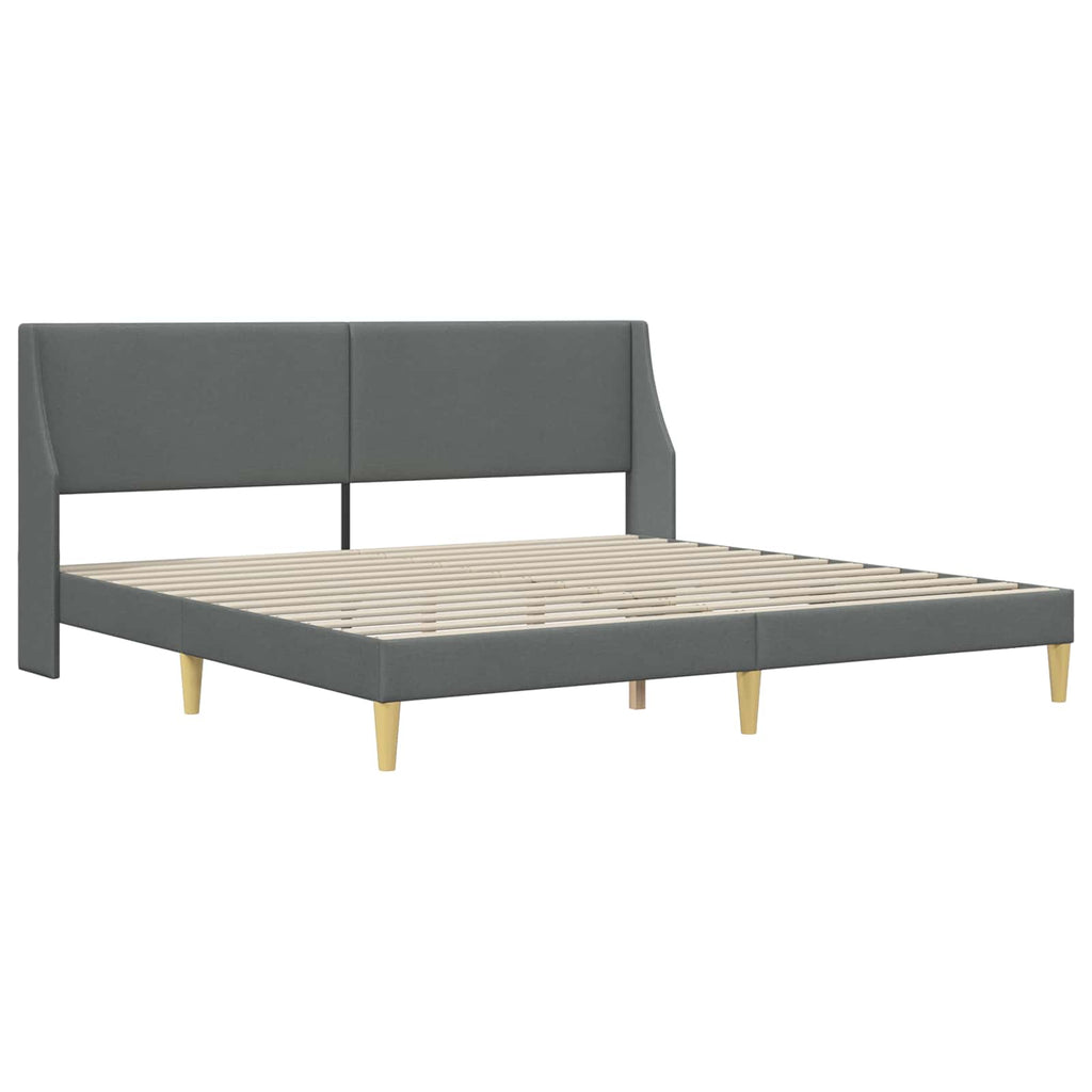 Lovos rėmas su galvūgalio Tamsiai pilka 100 x 203 cm Audinys