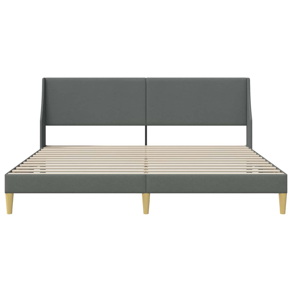 Lovos rėmas su galvūgalio Tamsiai pilka 100 x 203 cm Audinys