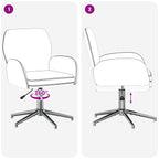 Sukamosios stalo kėdės 2 vnt. 54 x 58 x 90 cm Juoda Audinys