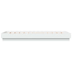 Lovos rėmas su LED Balta 80 x 200 cm Apdirbta mediena