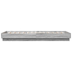 Lovos rėmas su LED Pilka Sonoma 80 x 200 cm Apdirbta mediena