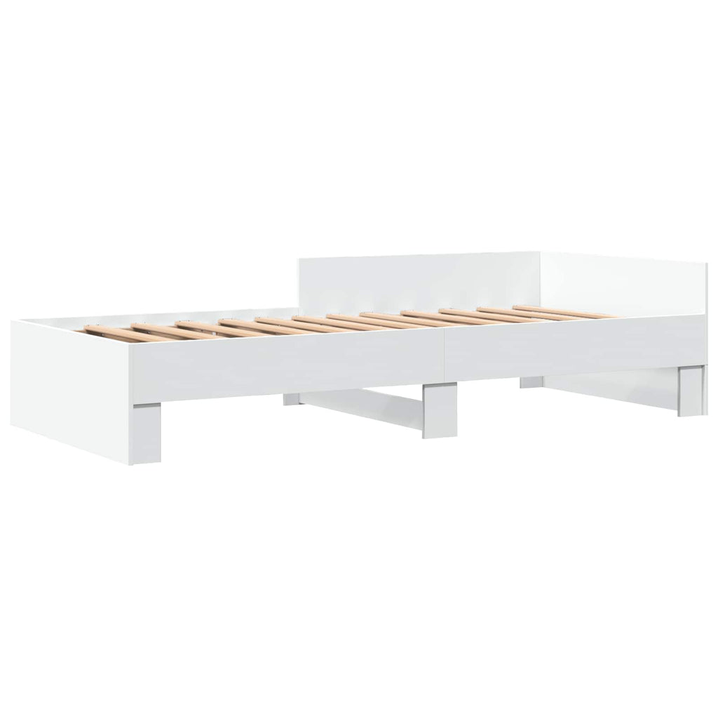 Lovos Rėmas su Galvūgaliu Balta 80 x 200 cm Apdirbta mediena