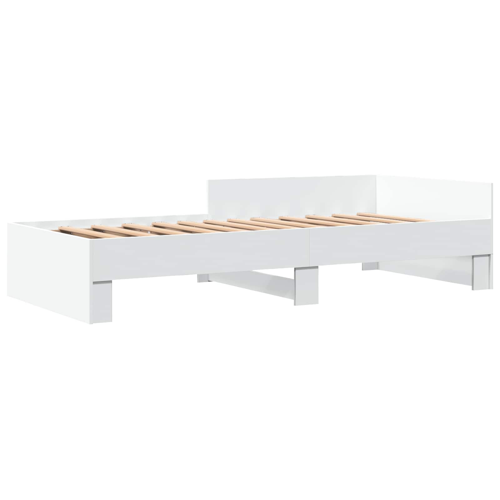 Lovos Rėmas su Galvūgaliu Balta 80 x 200 cm Apdirbta mediena