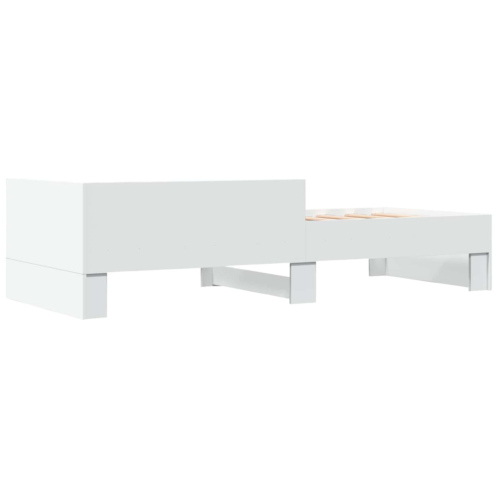 Lovos Rėmas su Galvūgaliu Balta 80 x 200 cm Apdirbta mediena