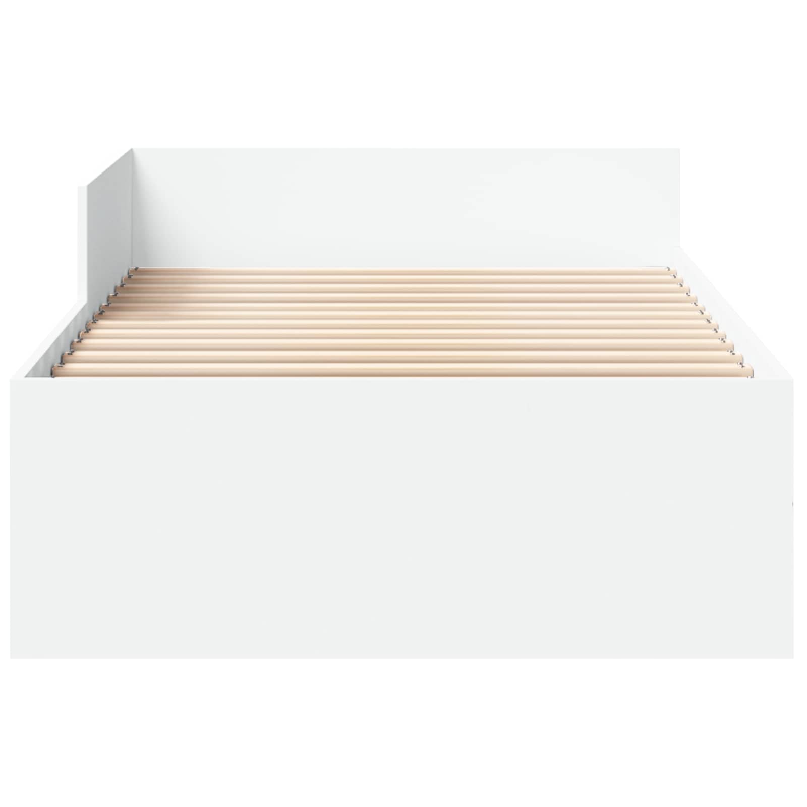Lovos Rėmas su Galvūgaliu Balta 80 x 200 cm Apdirbta mediena