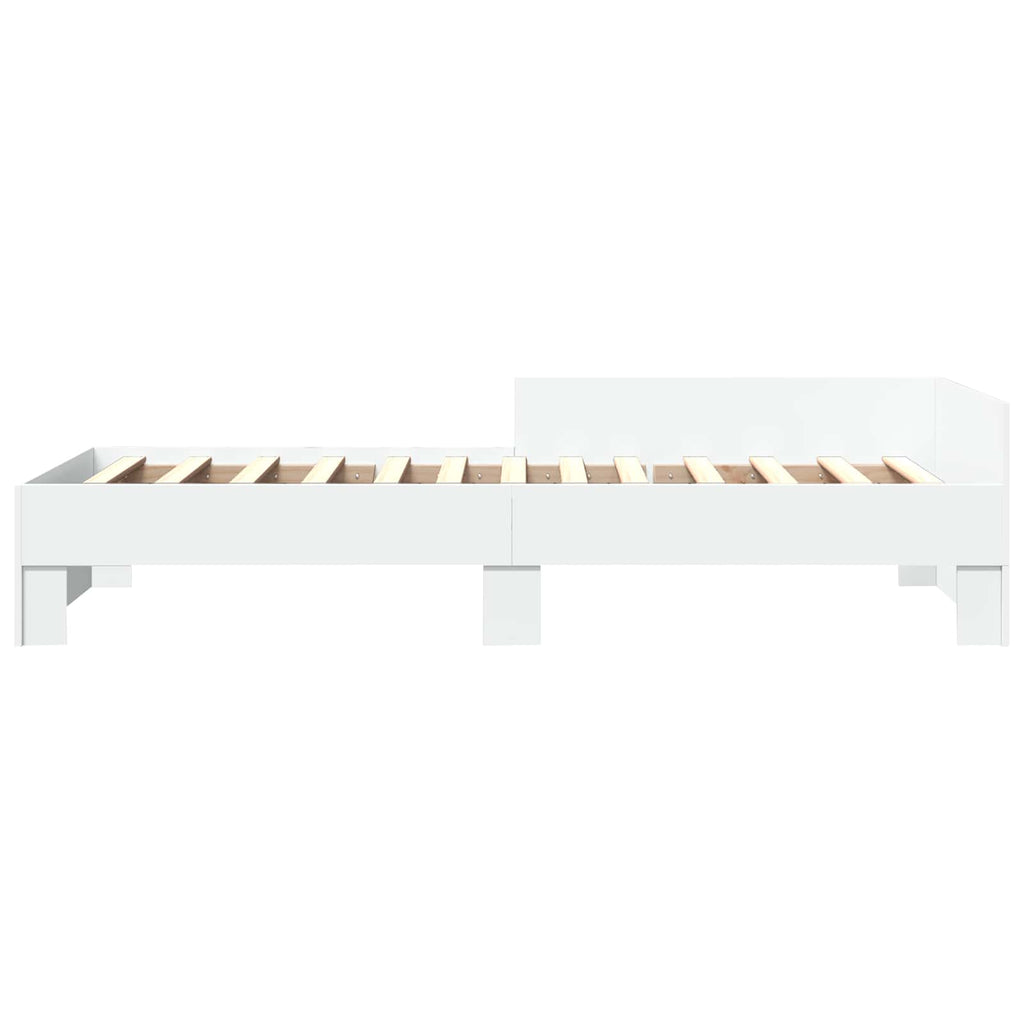 Lovos Rėmas su Galvūgaliu Balta 80 x 200 cm Apdirbta mediena