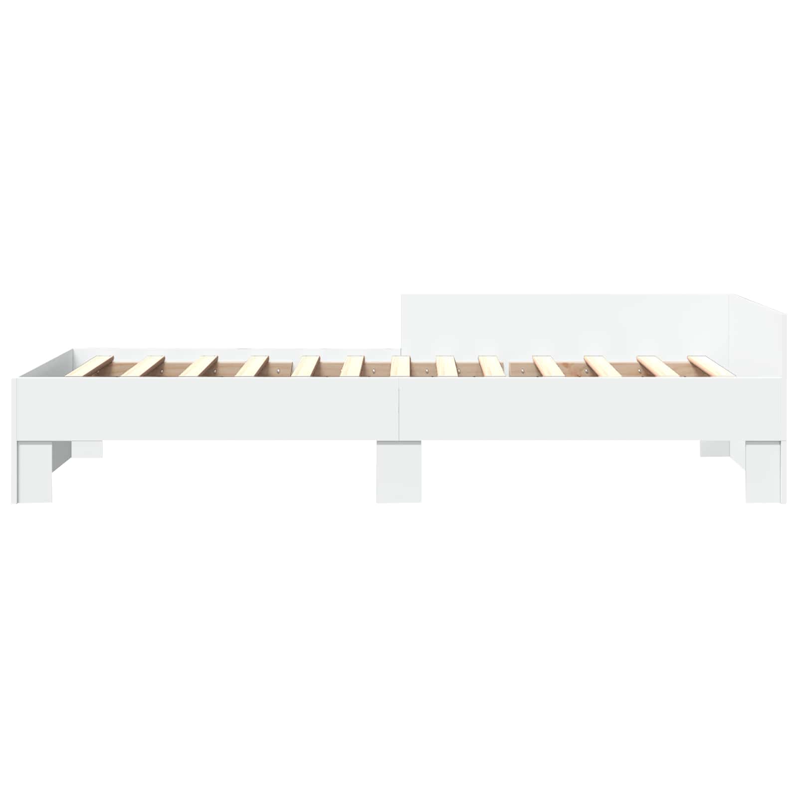 Lovos Rėmas su Galvūgaliu Balta 80 x 200 cm Apdirbta mediena
