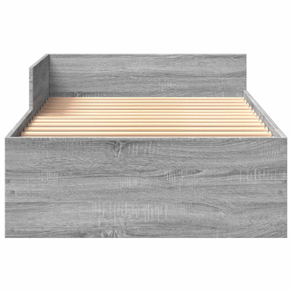 Lovos Rėmas su Galvūgaliu Pilka Sonoma 80 x 200 cm