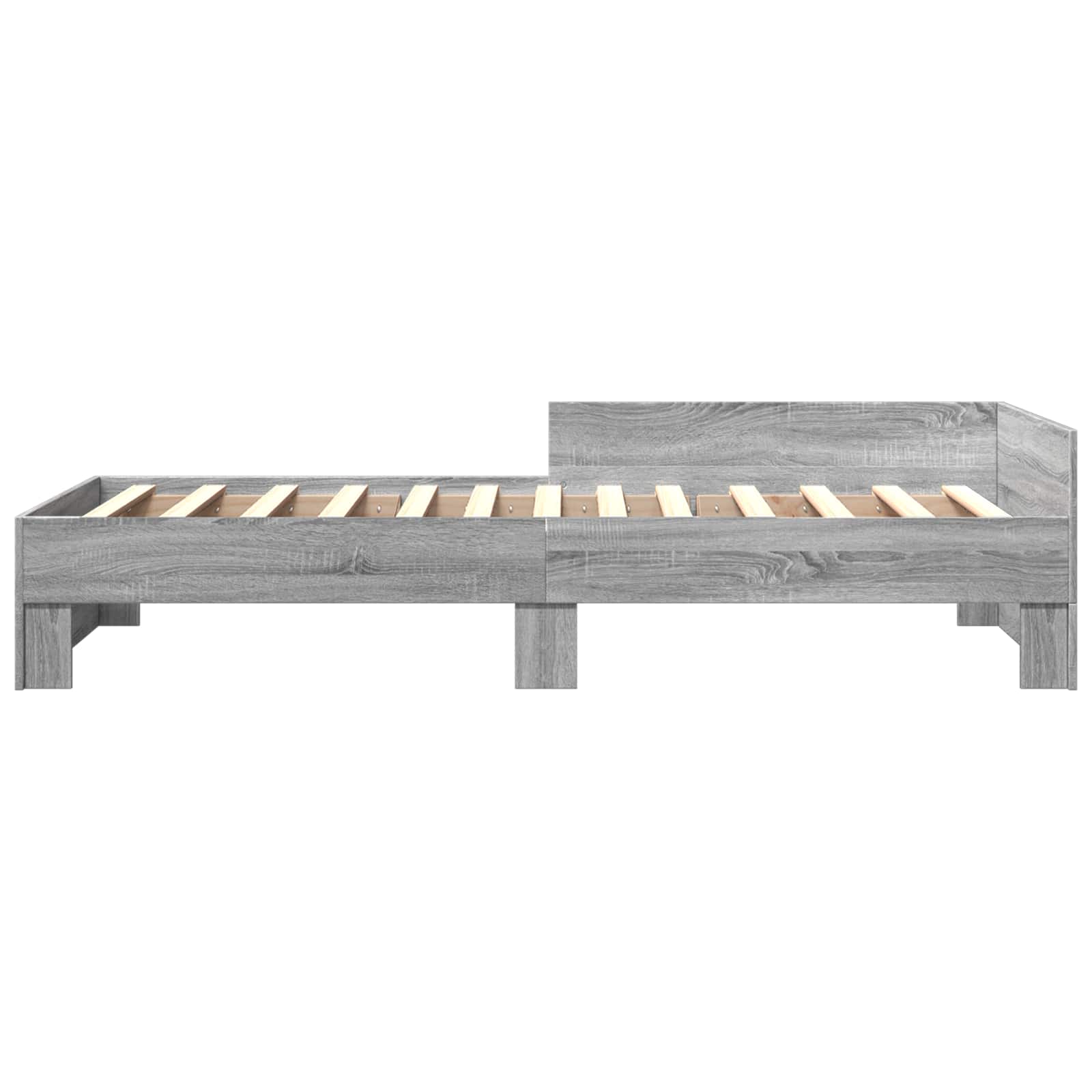 Lovos Rėmas su Galvūgaliu Pilka Sonoma 80 x 200 cm