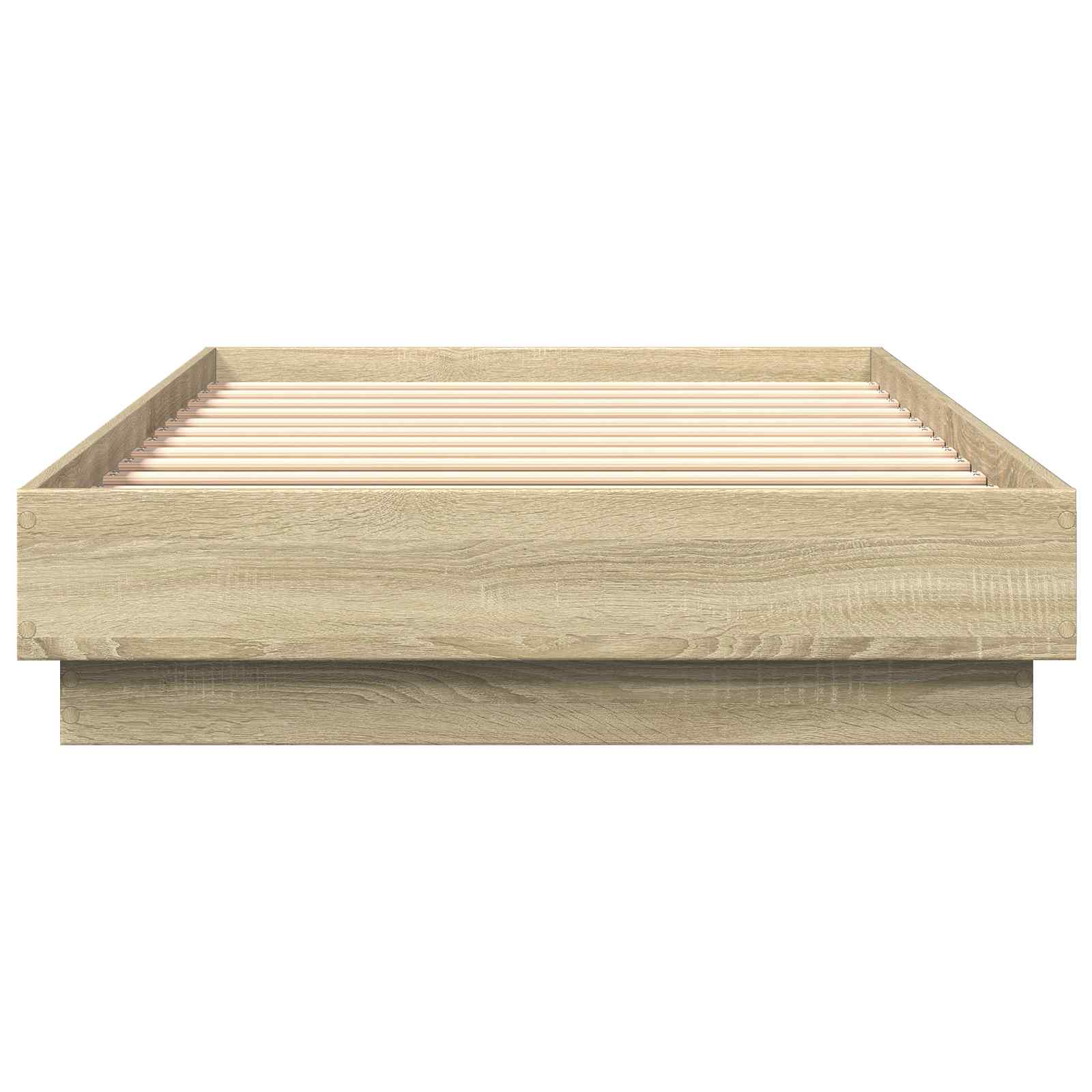 Grindų lovos rėmas Sonoma ąžuolas 80 x 200 cm Apdirbta mediena