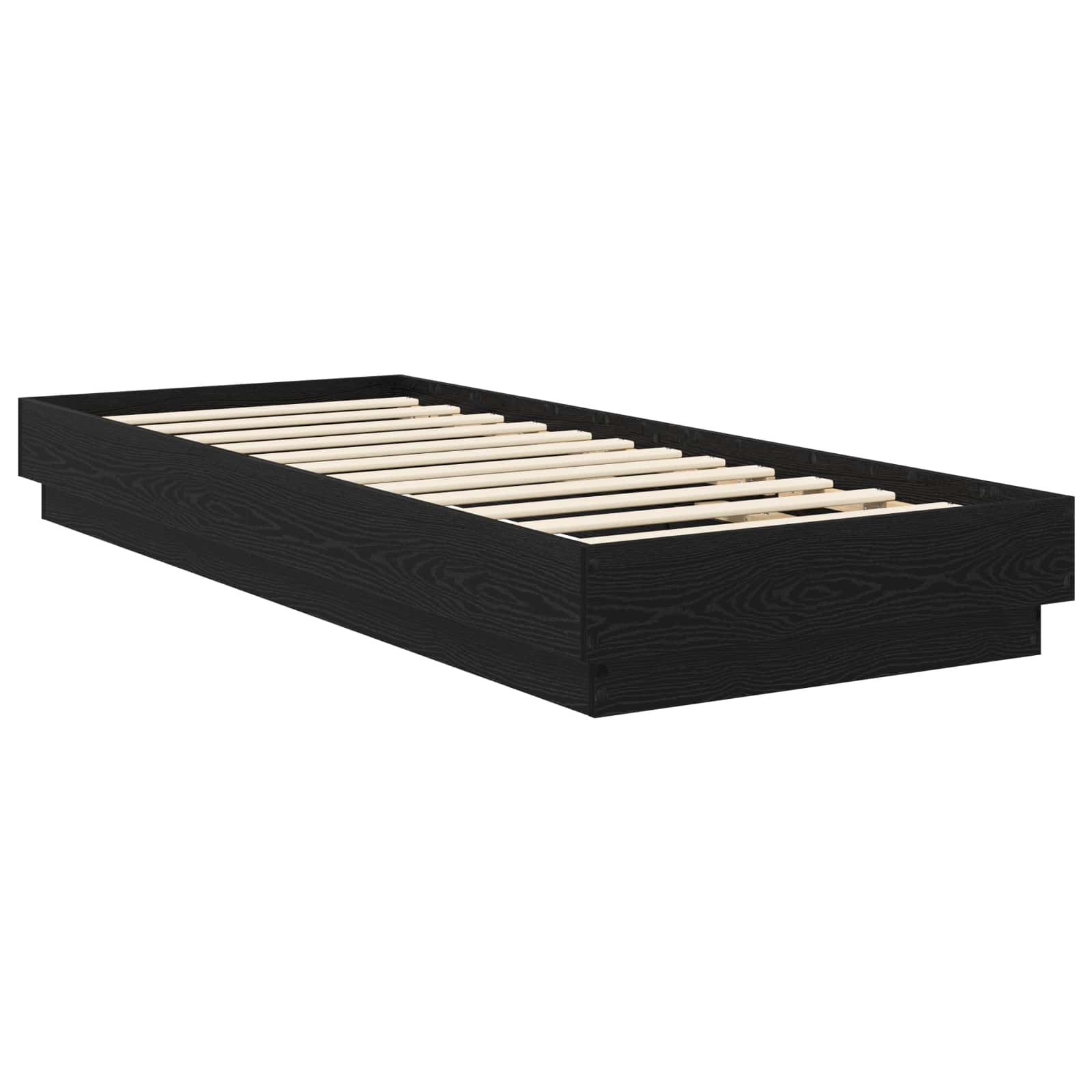 Grindų lovos rėmas Juodojo ąžuolo 80 x 200 cm Apdirbta mediena