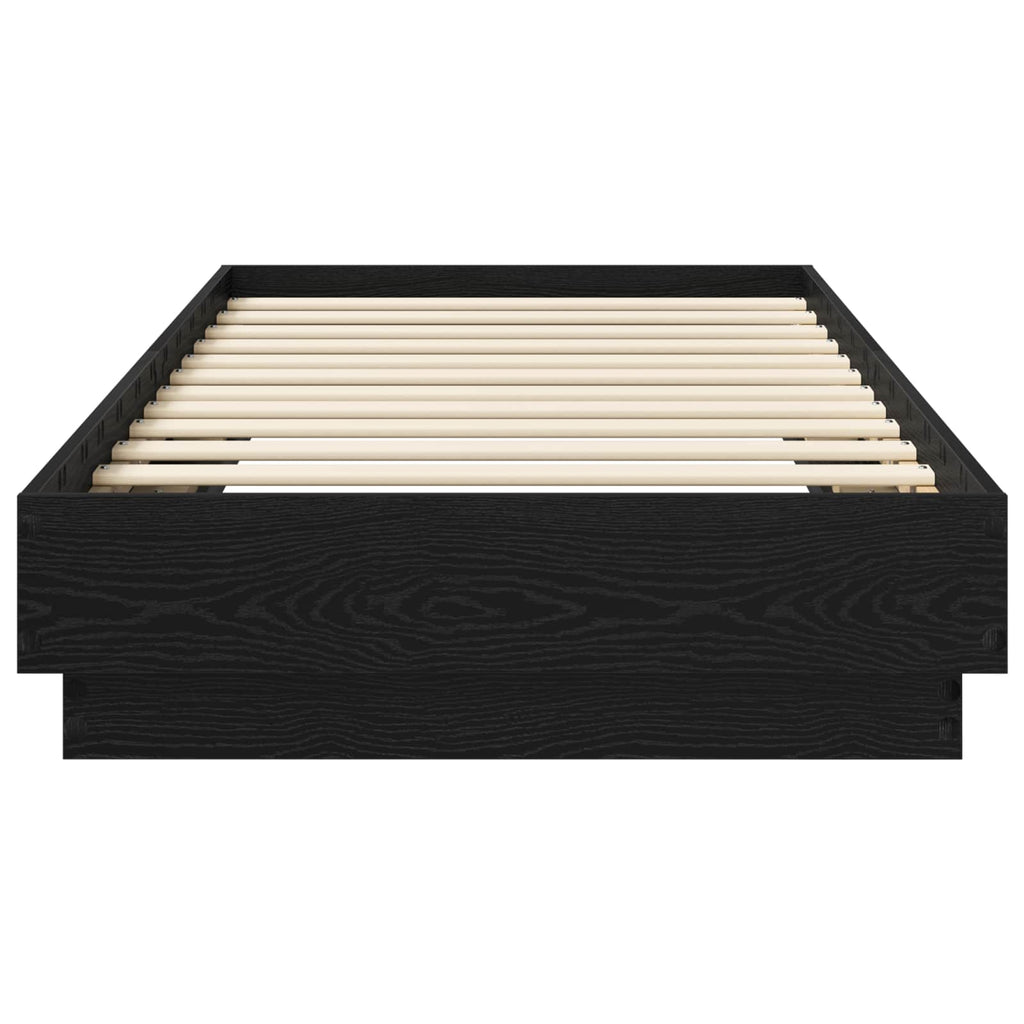 Grindų lovos rėmas Juodojo ąžuolo 80 x 200 cm Apdirbta mediena
