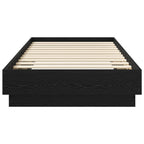 Grindų lovos rėmas Juodojo ąžuolo 80 x 200 cm Apdirbta mediena