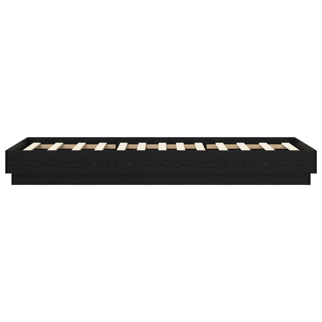 Grindų lovos rėmas Juodojo ąžuolo 80 x 200 cm Apdirbta mediena