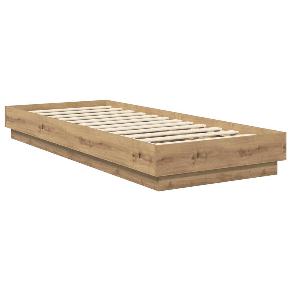 Grindų lovos rėmas Artisano ąžuolo 80 x 200 cm Apdirbta mediena