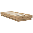 Grindų lovos rėmas Artisano ąžuolo 80 x 200 cm Apdirbta mediena