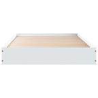 Grindų lovos rėmas Balta 80 x 200 cm Apdirbta mediena