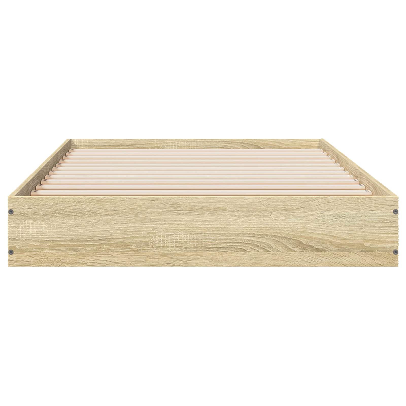 Grindų lovos rėmas Sonoma ąžuolas 80 x 200 cm Apdirbta mediena
