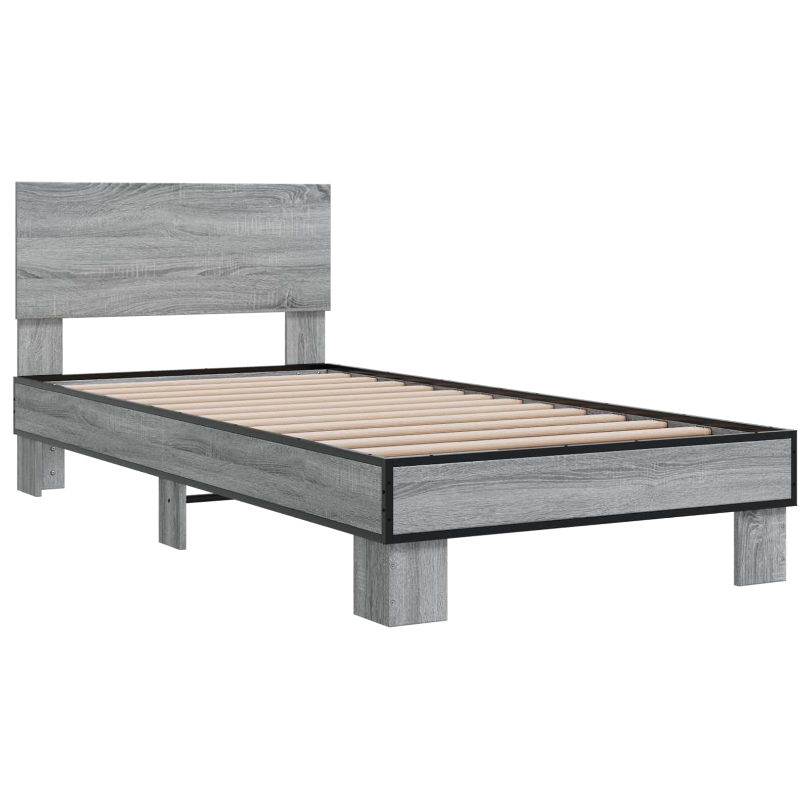 Lovos Rėmas su Galvūgaliu Pilka Sonoma 80 x 200 cm
