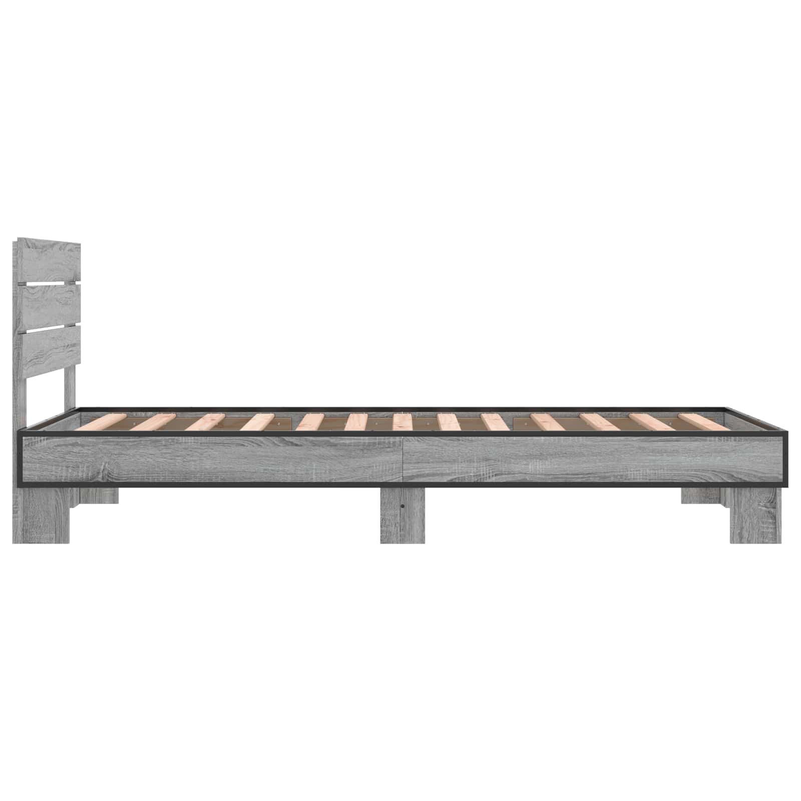 Lovos Rėmas su Galvūgaliu Pilka Sonoma 80 x 200 cm