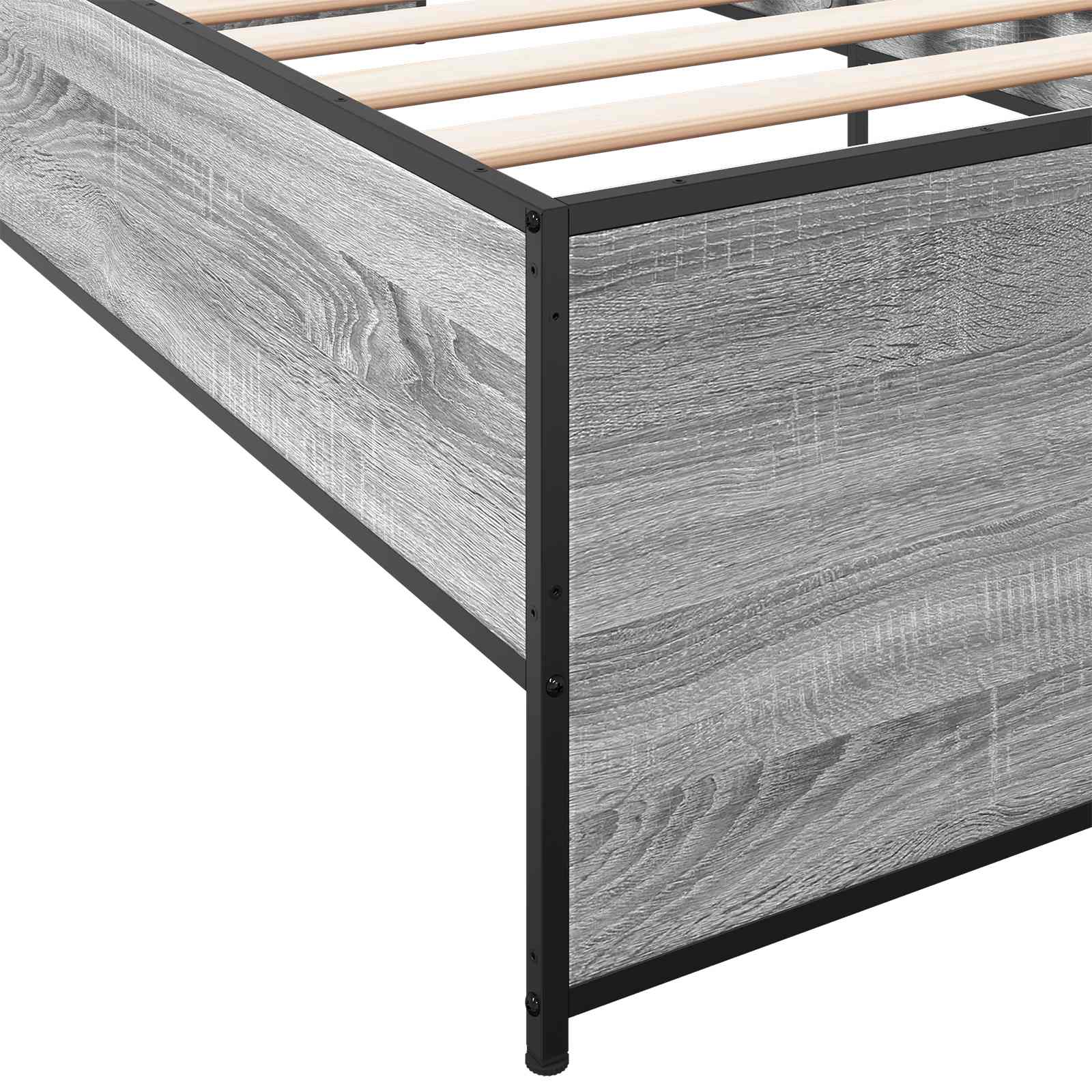 Lovos rėmas Pilka Sonoma 80 x 200 cm Apdirbta mediena