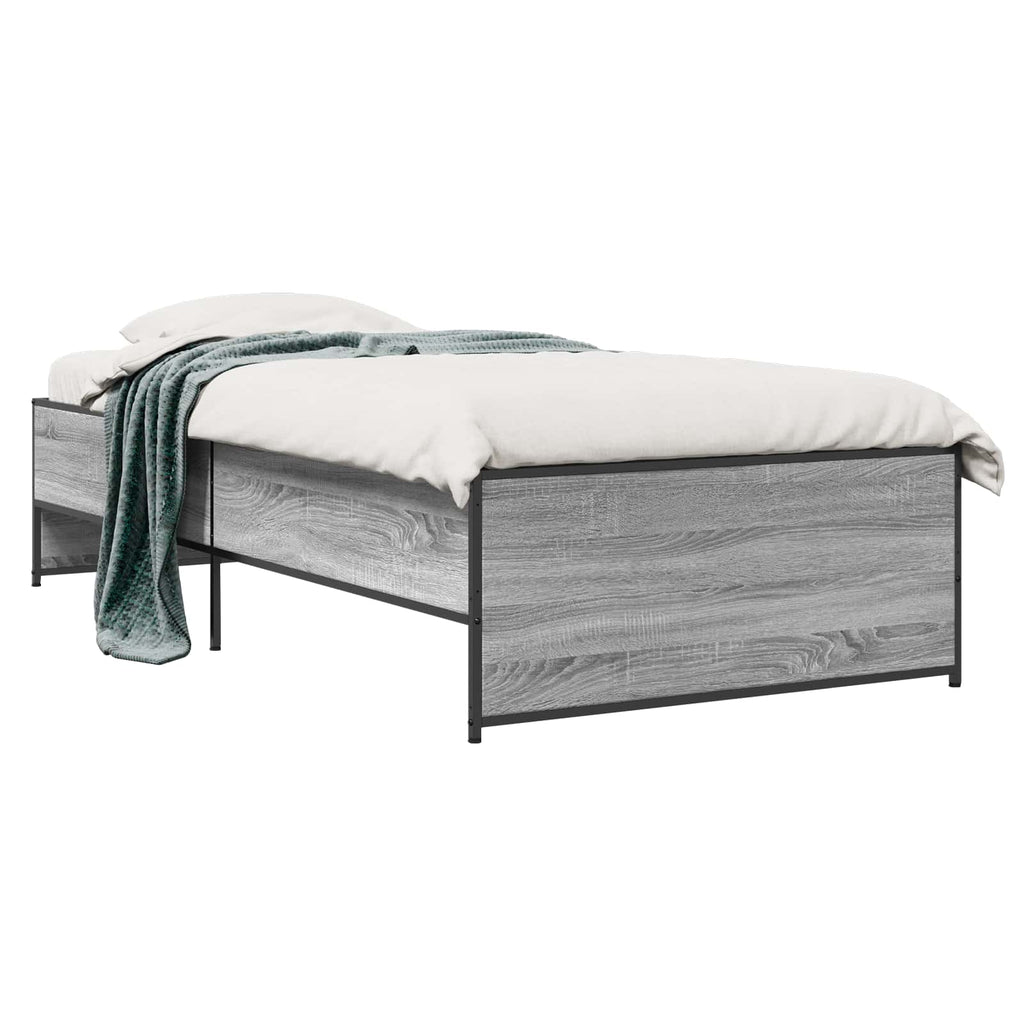 Lovos rėmas Pilka Sonoma 80 x 200 cm Apdirbta mediena