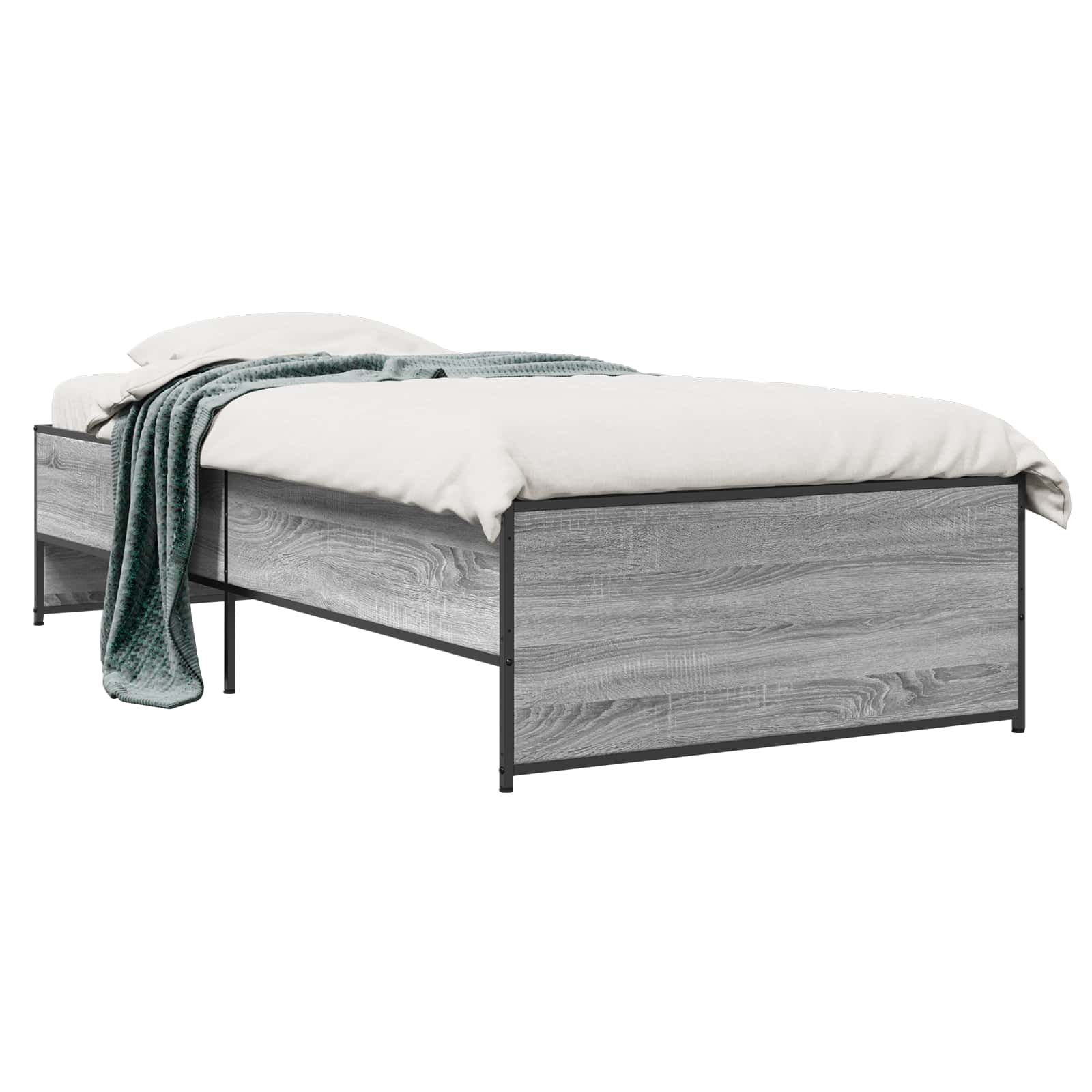 Lovos rėmas Pilka Sonoma 80 x 200 cm Apdirbta mediena