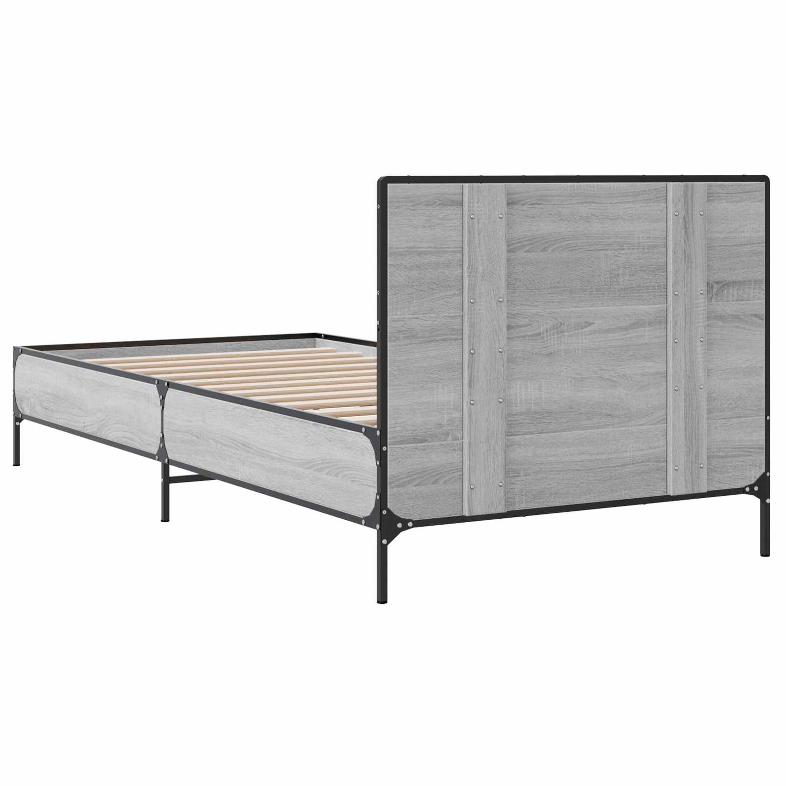 Lovos Rėmas su Galvūgaliu Pilka Sonoma 80 x 200 cm