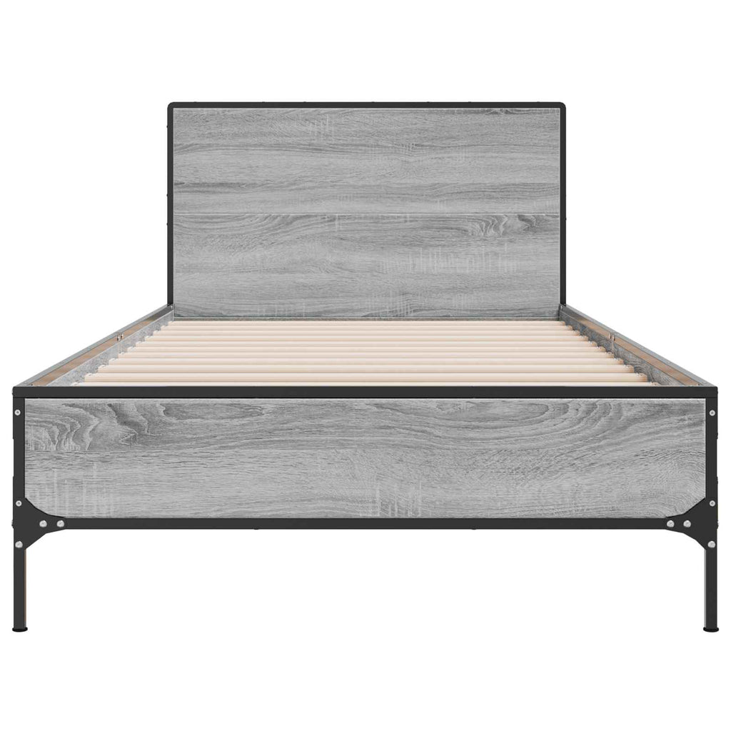 Lovos Rėmas su Galvūgaliu Pilka Sonoma 80 x 200 cm