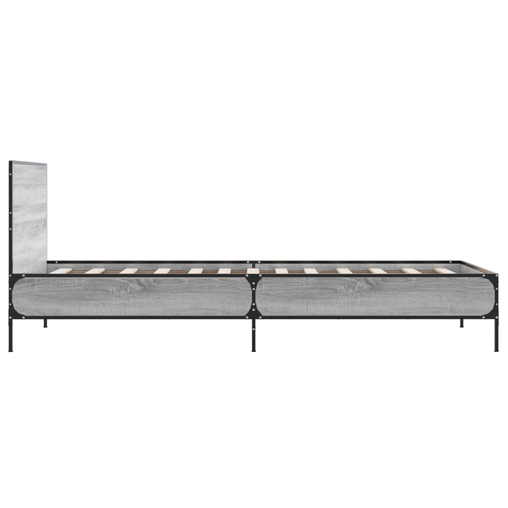 Lovos Rėmas su Galvūgaliu Pilka Sonoma 80 x 200 cm
